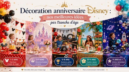 Décoration anniversaire Disney : nos meilleures idées par tranche d'âge