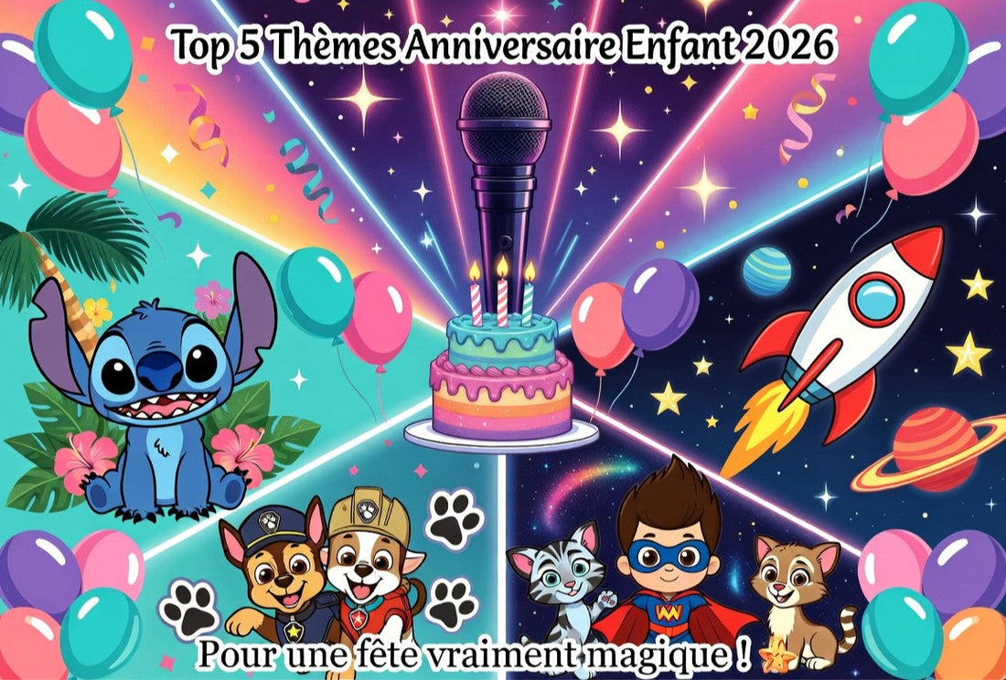 Top 5 des thèmes d’anniversaire enfant 2026 pour une fête vraiment magique