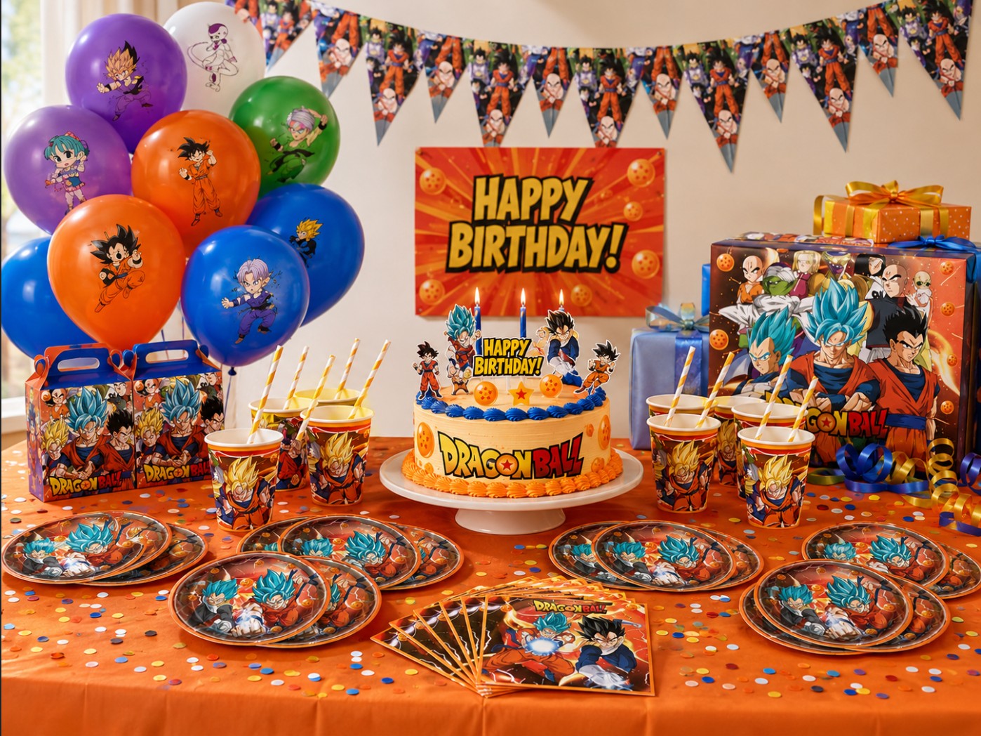 Kit décoration anniversaire Dragon Ball Z