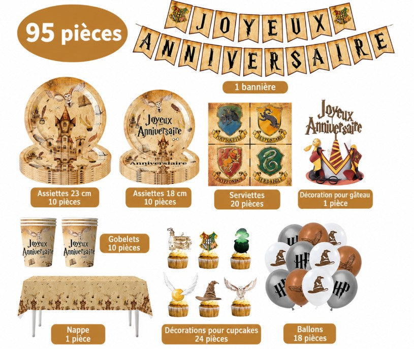 Kit décoration anniversaire Harry Potter