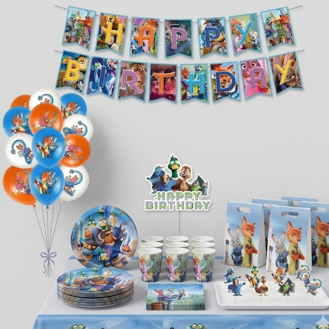 Kit décoration anniversaire Zootopie