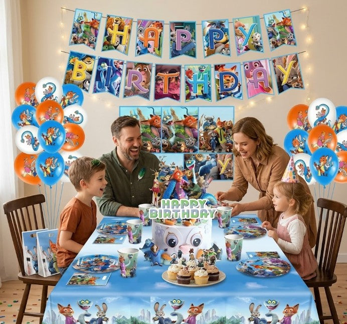 Kit décoration anniversaire Zootopie