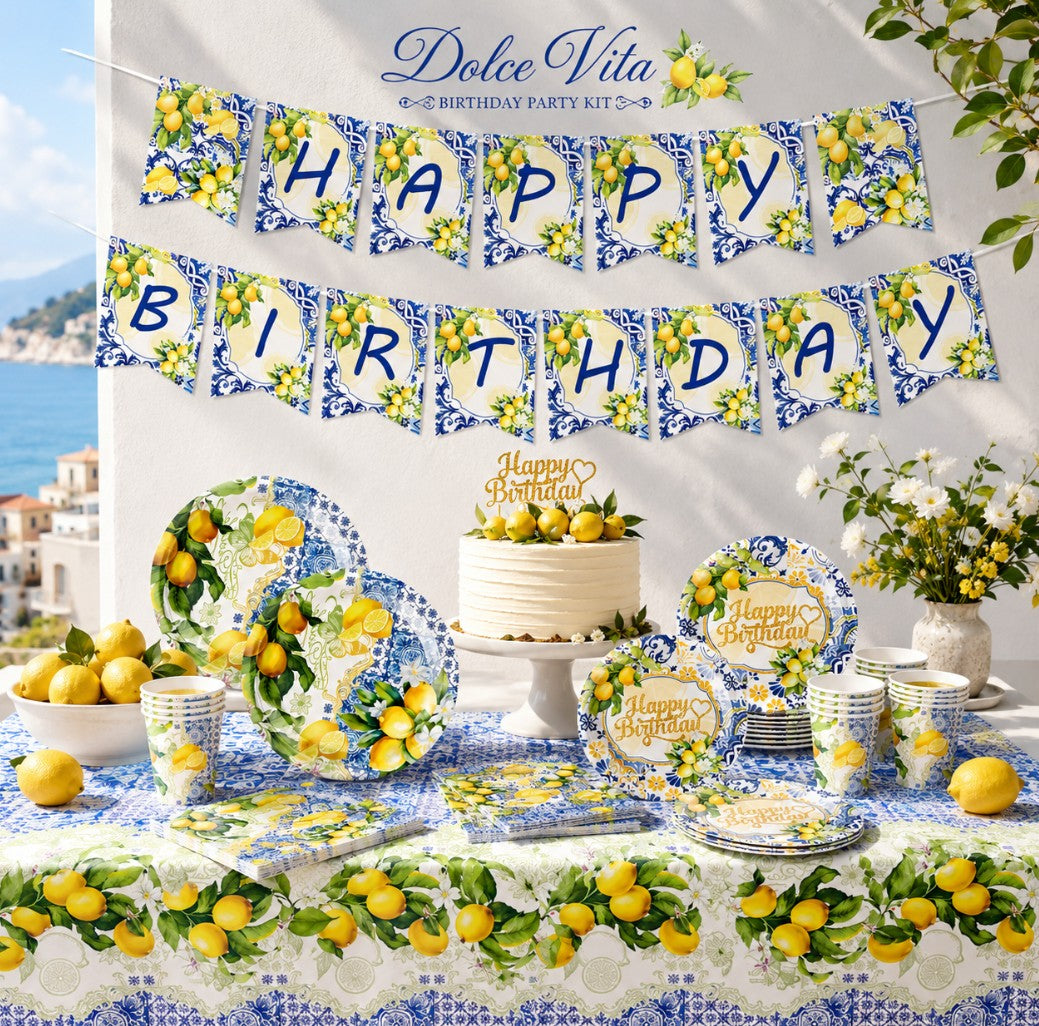 Kit décoration anniversaire Dolce Vita
