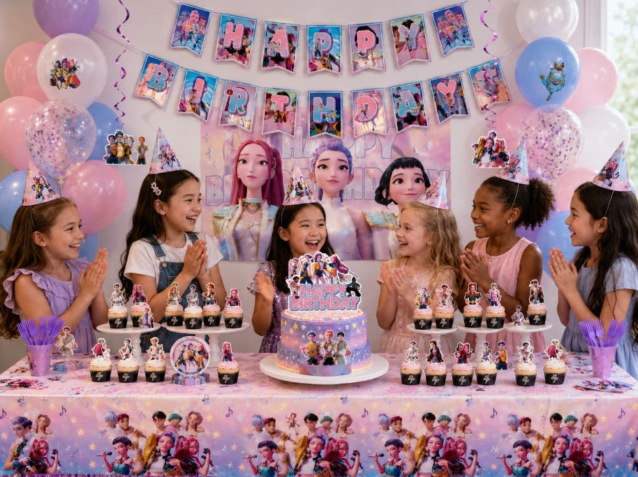 Kit décoration anniversaire Kpop Demon Hunters