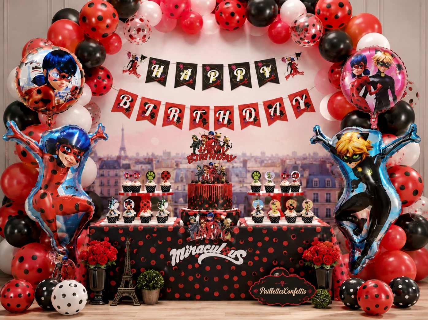 kit décoration anniversaire Miraculous