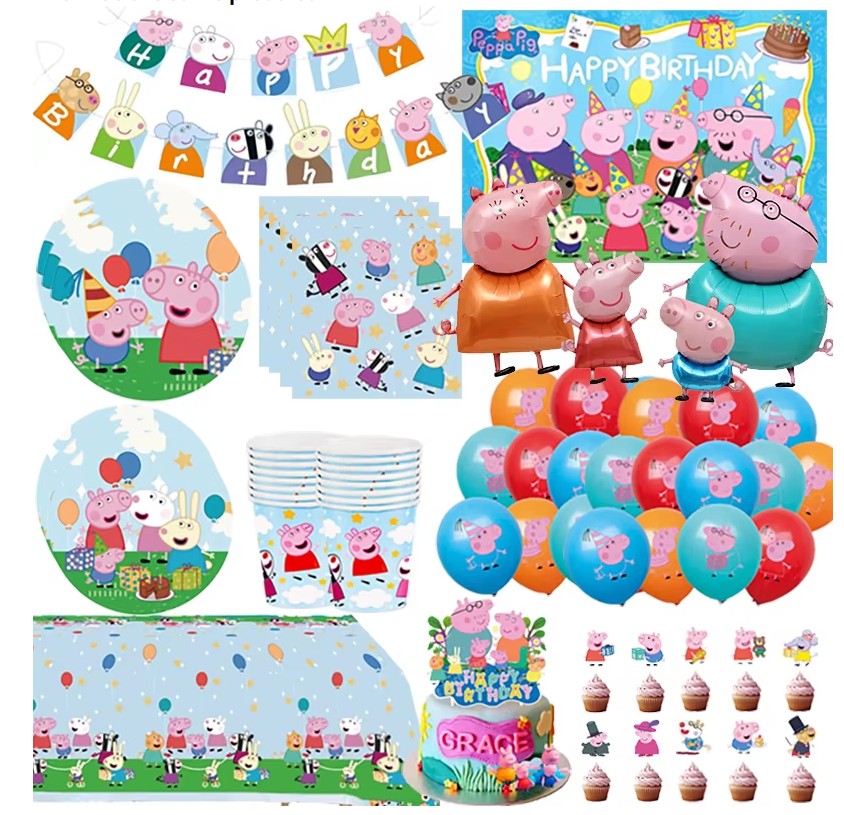 Kit décoration anniversaire Peppa Pig