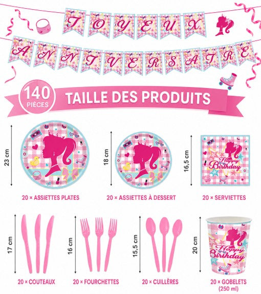 Kit décoration anniversaire Barbie