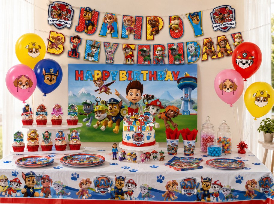 Kit décoration anniversaire Pat Patrouille